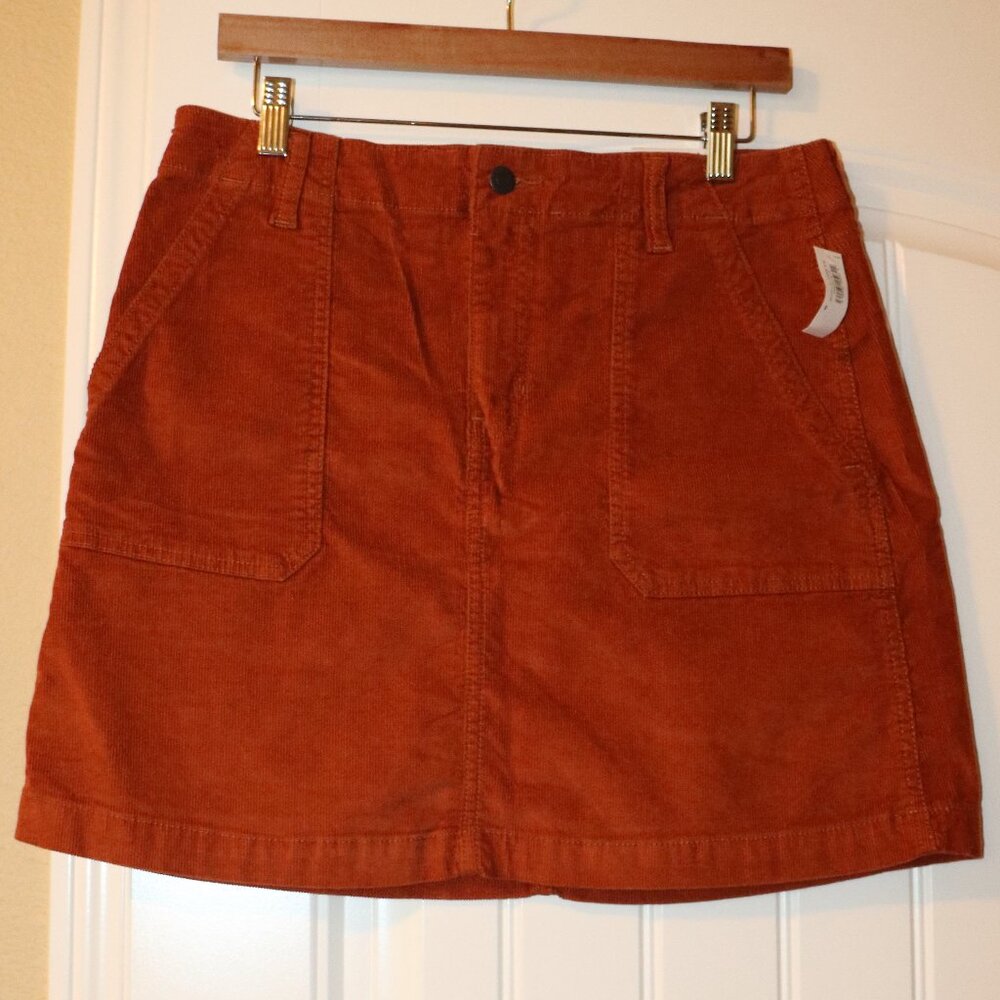 Old Navy Corduroy Skirt - Sz 8 Orange